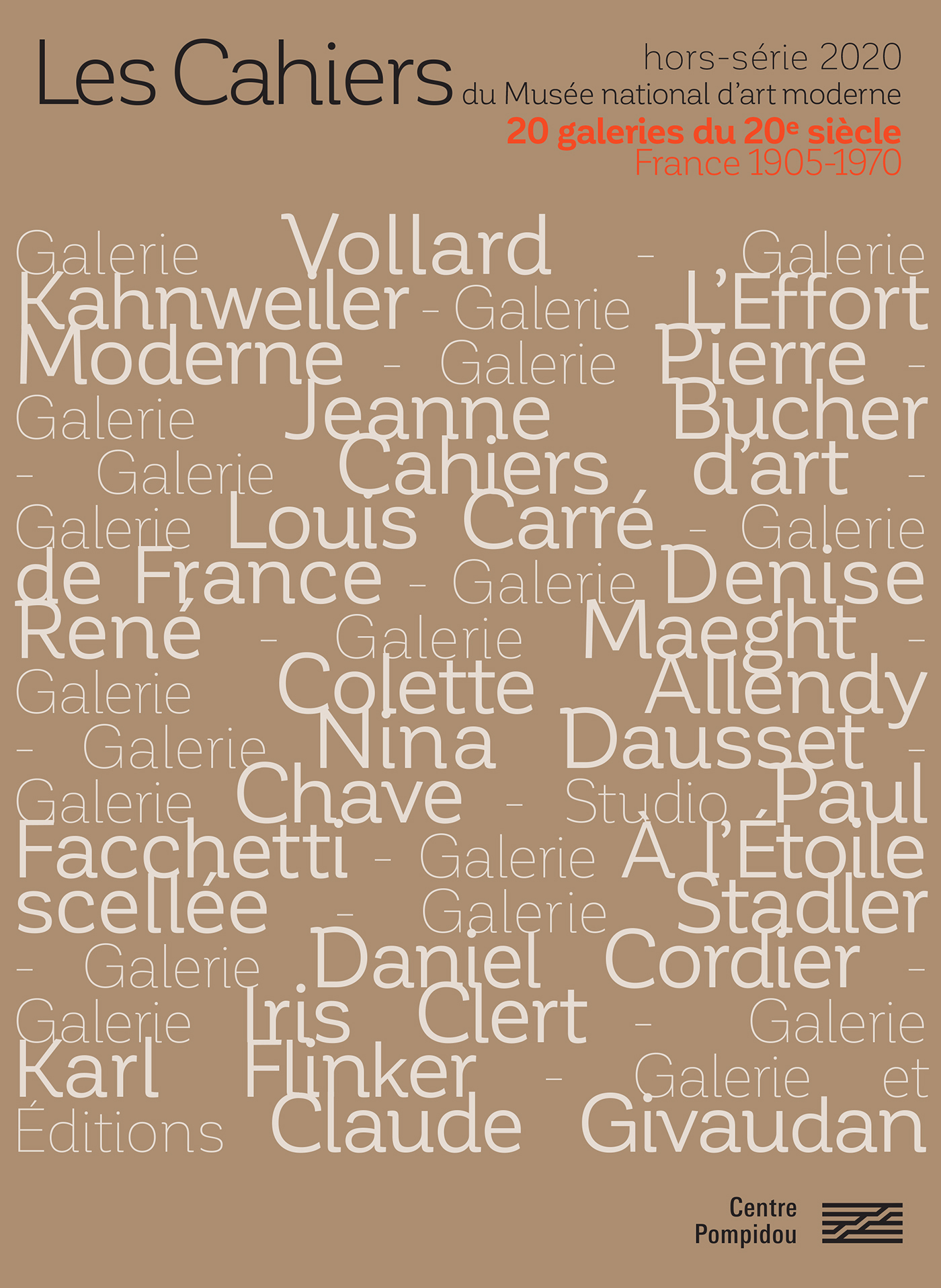 You are currently viewing Hors série 20 galeries du 20e siècle des Cahiers du Musée national d’art moderne